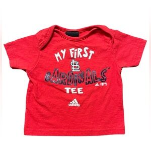 ⚾️ My First St. Louis Cardinals Tee | adidas | Red | Size 6-9 Months | Like New